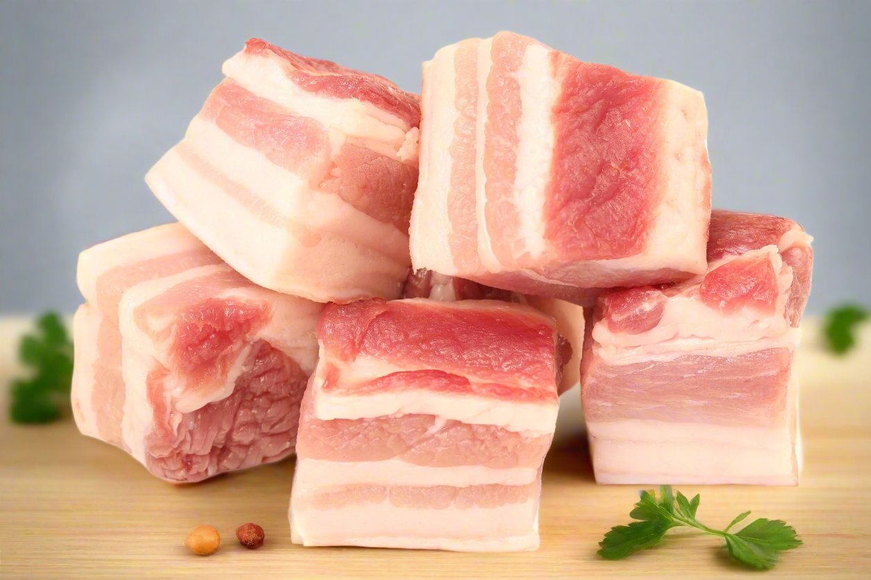 Rindless Pork Belly Cubes (1KG)