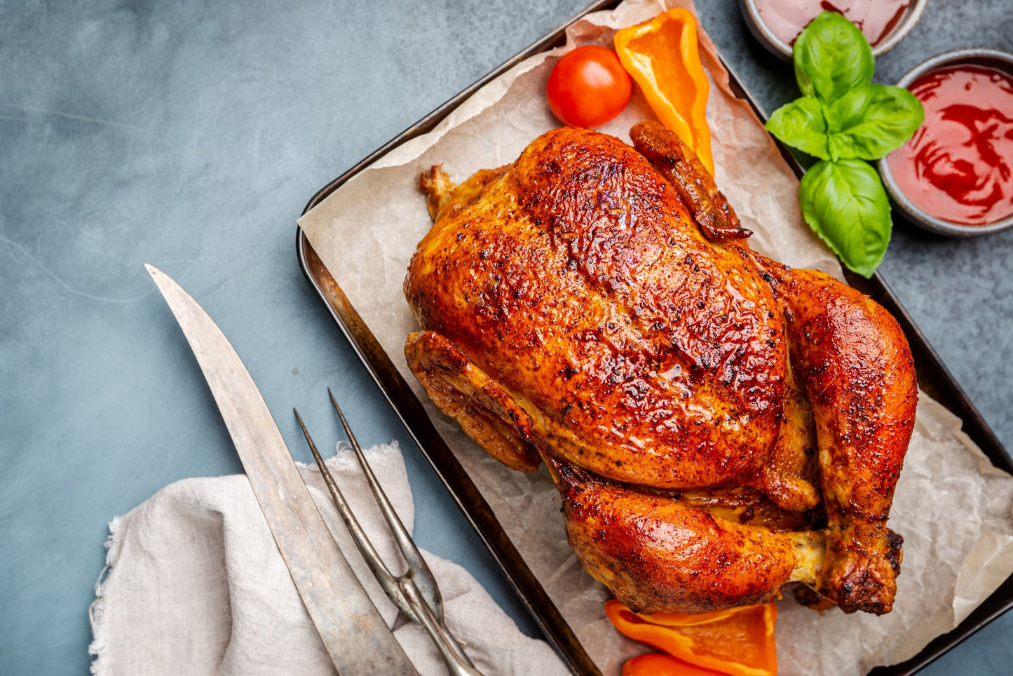 Whole Chicken Stuffed with Pork Fillet